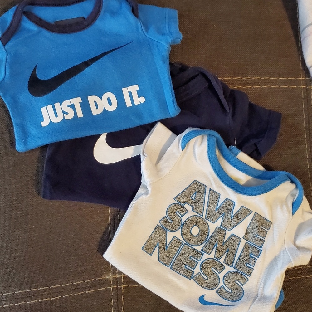 Nike 0-3 month onesies
